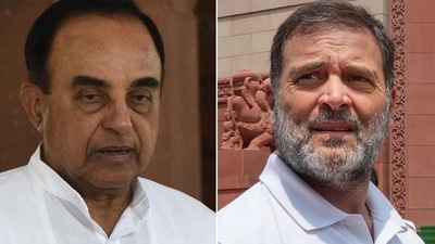 BJP leader Subramanian Swamy and Rahul Gandhi BJP leader Subramanian Swamy and Rahul Gandhi