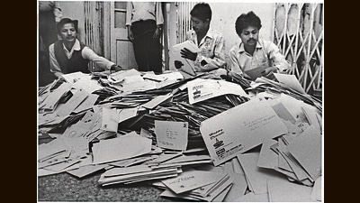 The six-digit PIN code system came into effect from August 15, 1972. Under the system, The country was divided into eight postal regions. (Girish Srivastava/HT archive)