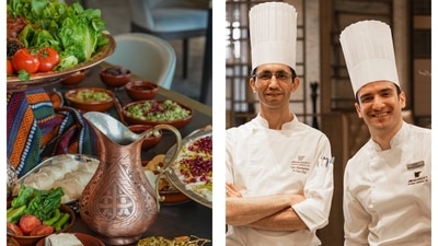 The Turkish spread; (right) the chefs from Instanbul (Photos: HTBS) The Turkish spread; (right) the chefs from Instanbul (Photos: HTBS)