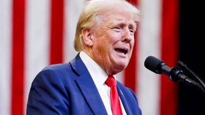 BOZEMAN, MONTANA - AUGUST 09: Republican presidential nominee, former U.S. President Donald Trump (Getty Images via AFP) BOZEMAN, MONTANA - AUGUST 09: Republican presidential nominee, former U.S. President Donald Trump (Getty Images via AFP)
