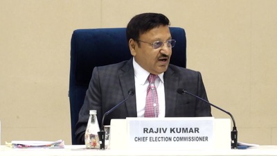 Chief Election Commissioner Rajiv Kumar (PTI) Chief Election Commissioner Rajiv Kumar (PTI)