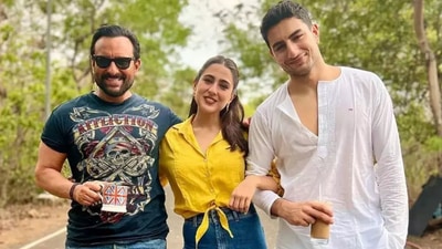 Saif is often seen hanging out with Sara and Ibrahim. Sara made her Bollywood debut with Kedarnath. She later got commercial success with Rohit Shetty's Simba, produced by Karan Johar. Prior to his acting debut, Ibrahim assisted Karan on Rocky Aur Ranii Ki Prem Kahaani. Saif is often seen hanging out with Sara and Ibrahim. Sara made her Bollywood debut with Kedarnath. She later got commercial success with Rohit Shetty's Simba, produced by Karan Johar. Prior to his acting debut, Ibrahim assisted Karan on Rocky Aur Ranii Ki Prem Kahaani.