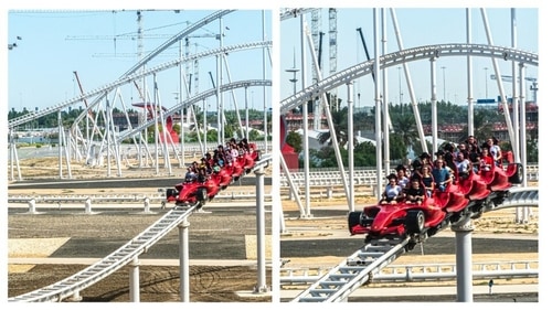 Yas Island's Ferrari world has rides that are inspired by Ferrari. (Unsplash) Yas Island's Ferrari world has rides that are inspired by Ferrari. (Unsplash)