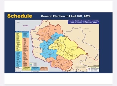 Election Commission's poll map for Jammu and Kashmir. Election Commission's poll map for Jammu and Kashmir.