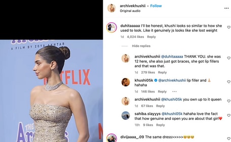 Screenshot of her comment. Screenshot of her comment.