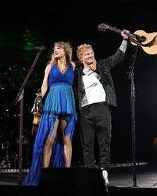 Taylor Swift and Ed Sheeran perform together in London (instagram) Taylor Swift and Ed Sheeran perform together in London (instagram)