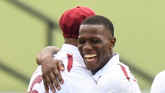 Shamar Joseph bagged figures of 5/33 as the West Indies dismissed South Africa inside 54 overs with some superb fast bowling.(AFP)