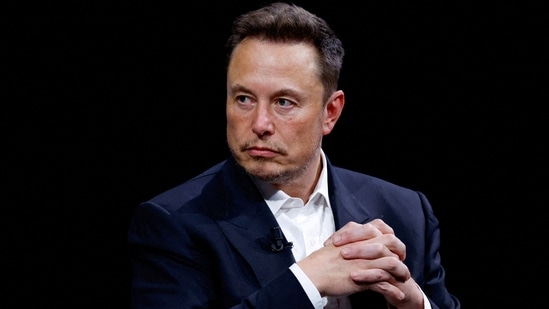 Elon Musk, Chief Executive Officer of SpaceX and Tesla and owner of X, formerly known as Twitter, attends the Viva Technology conference dedicated to innovation and startups at the Porte de Versailles exhibition centre in Paris, France, June 16, 2023. REUTERS/Gonzalo Fuentes/File Photo(REUTERS)