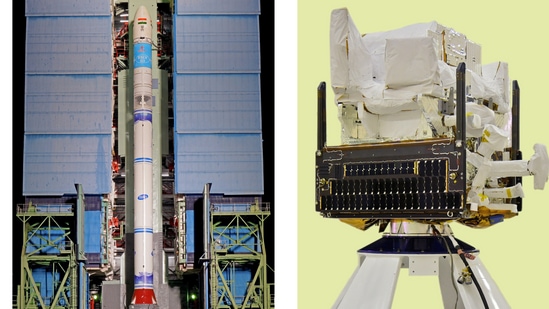 Sriharikota: Countdown for the launch of Earth Observation satellite EOS-8 begins at Sriharikota, Andhra Pradesh in Sriharikota.