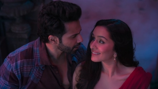 Stree 2 box office collection: Shraddha Kapoor and Varun Dhawan in a still from a song.