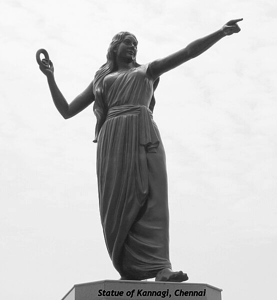 A statue of Kannagi, heroine of the Tamil epic poem Silappadikaram. (Wikimedia Commons) A statue of Kannagi, heroine of the Tamil epic poem Silappadikaram. (Wikimedia Commons)