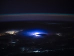 Astronaut Matthew Dominick captured this photo of lightning over India from space. (X/@dominickmatthew)