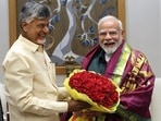 Andhra Pradesh chief minister Chandrababu Naidu with Prime Minister Narendra Modi. Andhra Pradesh chief minister Chandrababu Naidu with Prime Minister Narendra Modi.