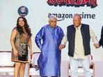 Javed Akhtar, film producer and screenwriter Salim Khan, with Zoya Akhtar attend the trailer launch of their upcoming Prime Video series Angry Young Men in Mumbai, (PTI Photo) (PTI08_13_2024_000220B) *** Local Caption *** (PTI) Javed Akhtar, film producer and screenwriter Salim Khan, with Zoya Akhtar attend the trailer launch of their upcoming Prime Video series Angry Young Men in Mumbai, (PTI Photo) (PTI08_13_2024_000220B) *** Local Caption *** (PTI)