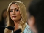 US media personality Paris Hilton looks on during a House Committee on Ways and Means hearing on US media personality Paris Hilton looks on during a House Committee on Ways and Means hearing on