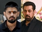 Gangster Lawrence Bishnoi and Bollywood actor Salman Khan Gangster Lawrence Bishnoi and Bollywood actor Salman Khan