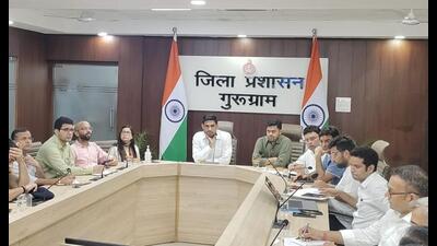 Gurugram district commissioner and election officer, Nishant Kumar Yadav on Saturday said, the tasks related to polling stations, counting centres, Electronic Voting Machines (EVMs) and voter lists are being swiftly executed. (HT PHOTO)