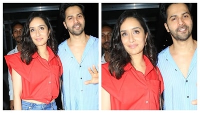 Shraddha Kapoor's Stree 2 hit an all time &nbsp;record at the Indian box office. She was spotted with Varun Dhawan and her other cast members at the celebratory bash for the movie's success. She wore a simple red, crop shirt, with angular sleeves as the statement highlight of her look. The actor paired it with a light blue jeans and accesorised with golden hoops.&nbsp; (Instagram/@filmygyan)