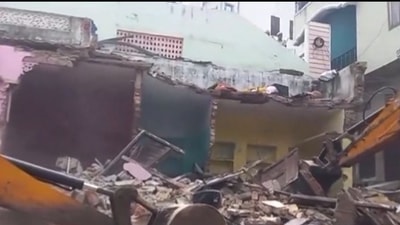 Udaipur administration razed the house of student accused of stabbing his classmate. (PTI/X) Udaipur administration razed the house of student accused of stabbing his classmate. (PTI/X)