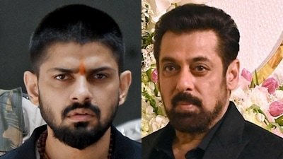 Gangster Lawrence Bishnoi and Bollywood actor Salman Khan Gangster Lawrence Bishnoi and Bollywood actor Salman Khan