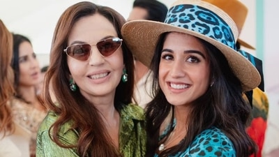Nita Ambani and Radhika Merchant celebrated Independence Day in London. (Instagram ) Nita Ambani and Radhika Merchant celebrated Independence Day in London. (Instagram )