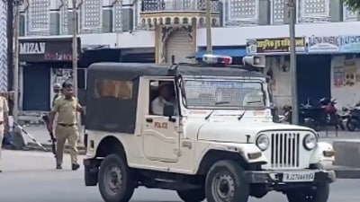 Heavy police deployment has been put in place across Udaipur. (ANI) Heavy police deployment has been put in place across Udaipur. (ANI)