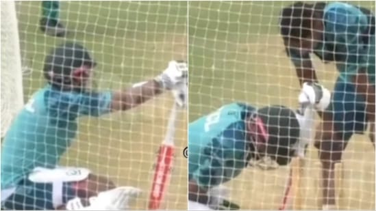 Babar Azam hurt by Pakistan teammate's vicious delivery, struggles to make contact with ball in gruelling net session