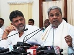 Karnataka Chief Minister Siddaramaiah addresses a press conference after a cabinet meeting over Governor Thaawarchand Gehlot's decision to grant sanction for prosecution of the CM in the MUDA site allotment 'scam'. (PTI)