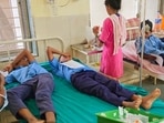 Students being treated at a rural hospital after they fell ill in a suspected food poisoning, in Palghar on August 6, 2024. (Picture for representation) Students being treated at a rural hospital after they fell ill in a suspected food poisoning, in Palghar on August 6, 2024. (Picture for representation)