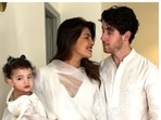 Priyanka Chopra with daughter Malti Marie and husband Nick Jonas. (File Photo) Priyanka Chopra with daughter Malti Marie and husband Nick Jonas. (File Photo)