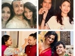 Sonu Nigam with his sisters (left) Meenal and (right) Teesha; (right) Shaan with sister Sagarika Sonu Nigam with his sisters (left) Meenal and (right) Teesha; (right) Shaan with sister Sagarika