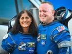 (FILES) NASA astronauts Butch Wilmore (R) and Suni Williams, wearing Boeing spacesuits, depart the Neil A. Armstrong Operations and Checkout Building at Kennedy Space Center for Launch Complex 41 at Cape Canaveral Space Force Station in Florida to board the Boeing CST-100 Starliner spacecraft for the Crew Flight Test launch, on June 5, 2024. (AFP) (FILES) NASA astronauts Butch Wilmore (R) and Suni Williams, wearing Boeing spacesuits, depart the Neil A. Armstrong Operations and Checkout Building at Kennedy Space Center for Launch Complex 41 at Cape Canaveral Space Force Station in Florida to board the Boeing CST-100 Starliner spacecraft for the Crew Flight Test launch, on June 5, 2024. (AFP)