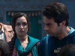 Aparshakti Khurana, Pankaj Tripathi, Shraddha Kapoor, and Rajkummar Rao in a still from Stree 2. Aparshakti Khurana, Pankaj Tripathi, Shraddha Kapoor, and Rajkummar Rao in a still from Stree 2.