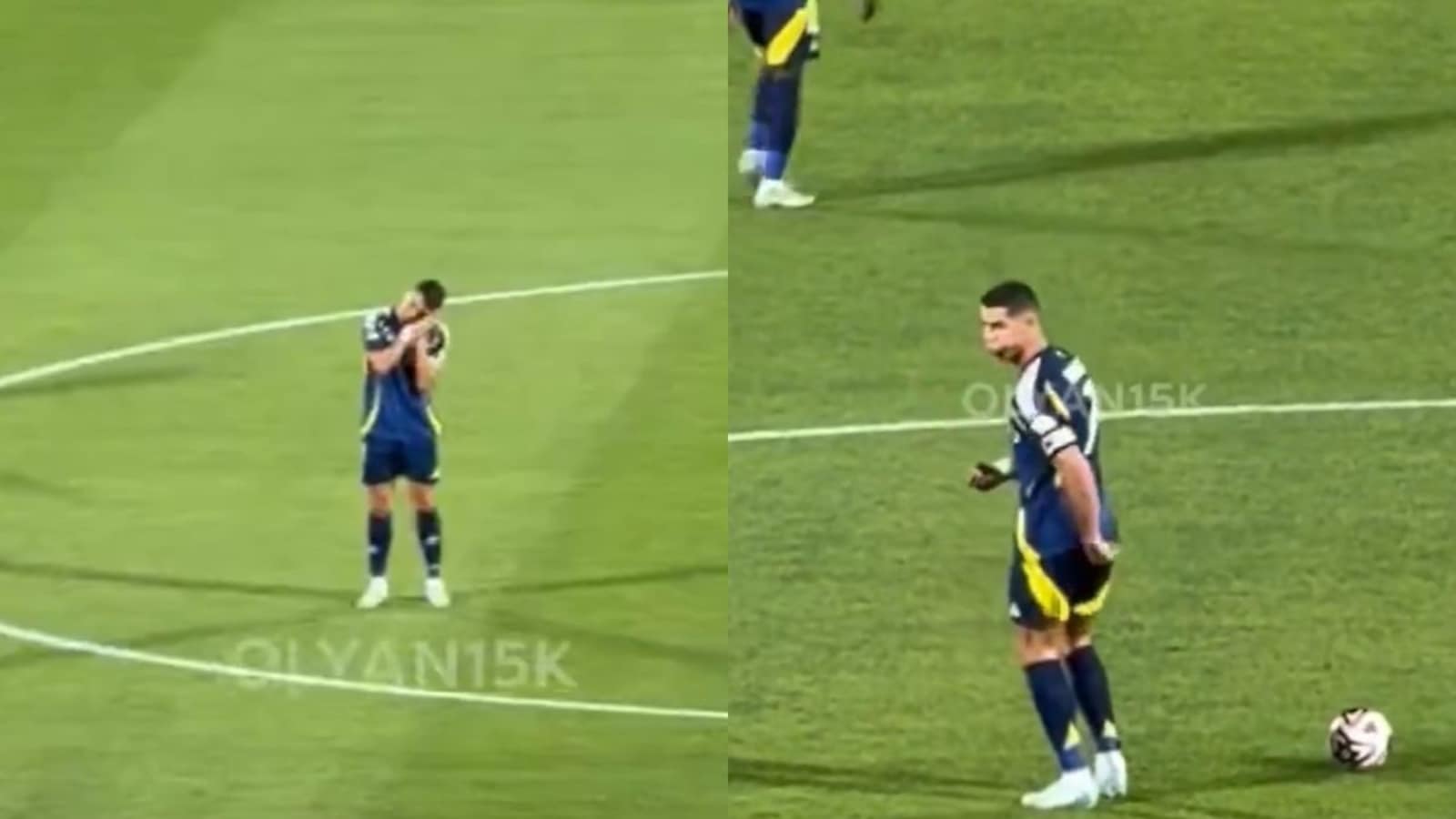 Cristiano Ronaldo loses his temper and makes obscene gestures towards Al Nassr teammates during Saudi Super Cup final | Football News