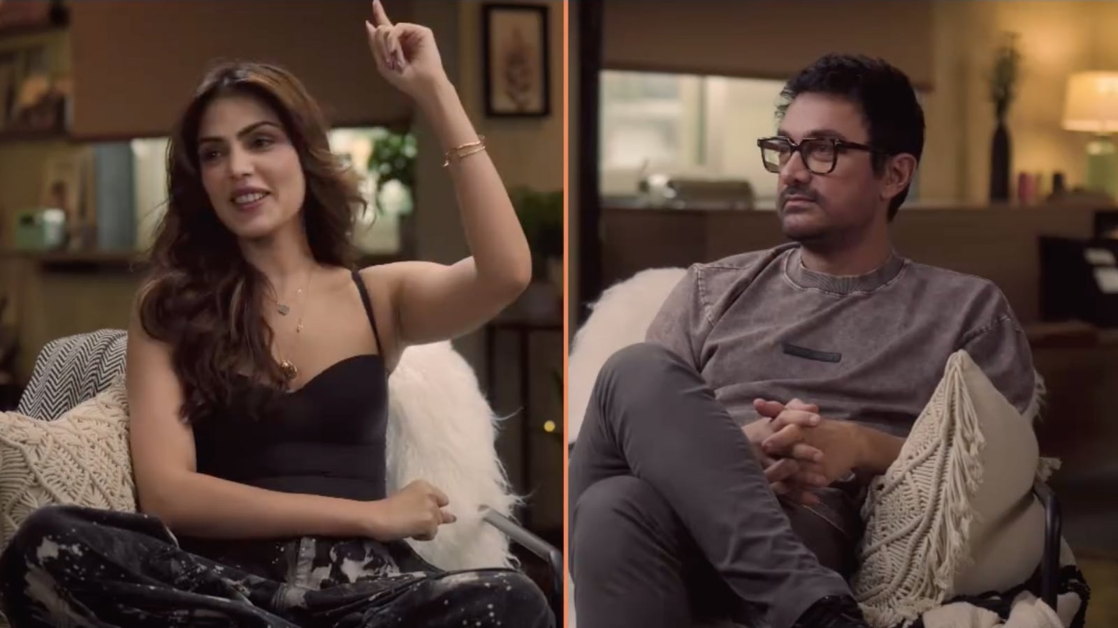 Aamir Khan will get teary-eyed, calls Rhea Chakraborty ‘brave’ in her chat present promo. Watch