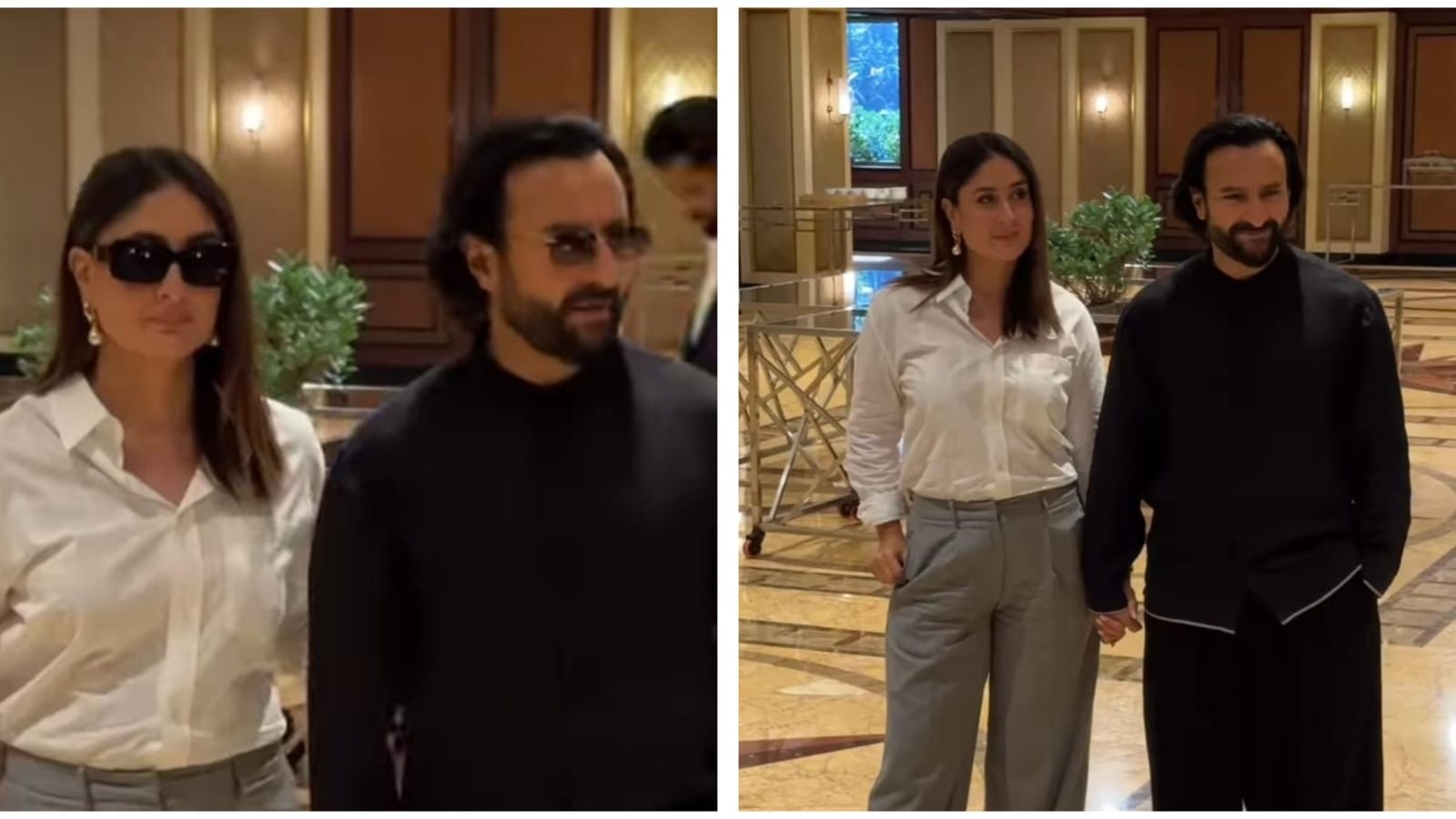 Kareena Kapoor and Saif Ali Khan exude royalty, hold hands as they arrive together for event. Watch