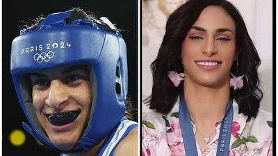 Boxer Imane Khelif was “changing her appearance” in the video, but Beauty Code mentioned in the caption, which was translated from Arabic to English, that the boxer was not defined by her appearance. (Getty/BeautyCode) Boxer Imane Khelif was “changing her appearance” in the video, but Beauty Code mentioned in the caption, which was translated from Arabic to English, that the boxer was not defined by her appearance. (Getty/BeautyCode)