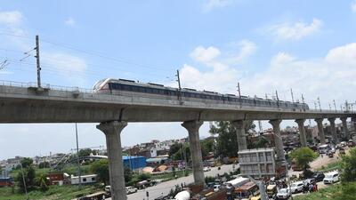 Namo Bharat trains will operate from 6am to 10pm on the entire section from Sahibabad to Meerut (south). (Sakib Ali/HT Photo) Namo Bharat trains will operate from 6am to 10pm on the entire section from Sahibabad to Meerut (south). (Sakib Ali/HT Photo)