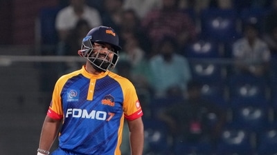Pant managed just 10 runs from the first 14 balls and eventually reached the 30-run mark off 27 balls (PTI) Pant managed just 10 runs from the first 14 balls and eventually reached the 30-run mark off 27 balls (PTI)