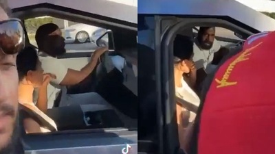 Kanye West and his wife Bianca Censori make a surprise appearance at a Trump rally in Beverly Hills on Saturday, August 17. Kanye West and his wife Bianca Censori make a surprise appearance at a Trump rally in Beverly Hills on Saturday, August 17.