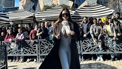 Malaika Arora posted pictures and videos of herself from an event. She wore a black-and-white look as she met fans. Malaika Arora posted pictures and videos of herself from an event. She wore a black-and-white look as she met fans.