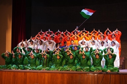 La Martiniere Girls' College students performing at the annual festival