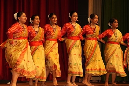 La Martiniere Girls' College students performing at the annual festival