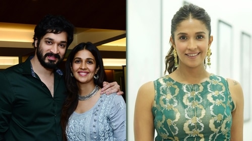 A photo of actor Harleen Sethi with her brother A photo of actor Harleen Sethi with her brother