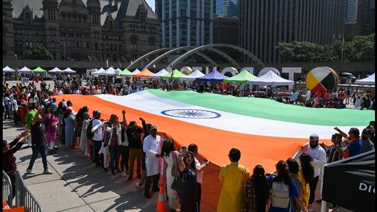 A section of the crowd at the India Day celebration in downtown Toronto, Canada last year. (Credit: Consulate General of India, Toronto)