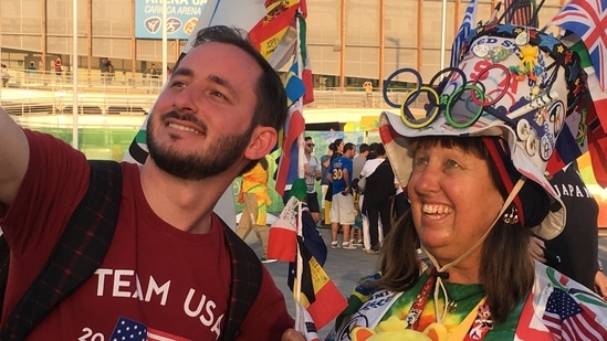 After Covid halted her Tokyo plans, Vivianne Robinson, a fan favourite from Rio, is back for Paris 2024, decked out in custom Olympics-themed attire(Shrenik Avlani)