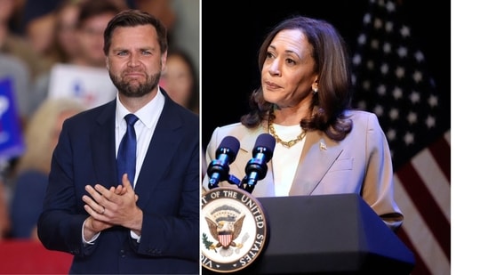 JD Vance's compared Kamala Harris to Jeffrey Epstein on Sunday in a new embarrassing attack.(Reuters)