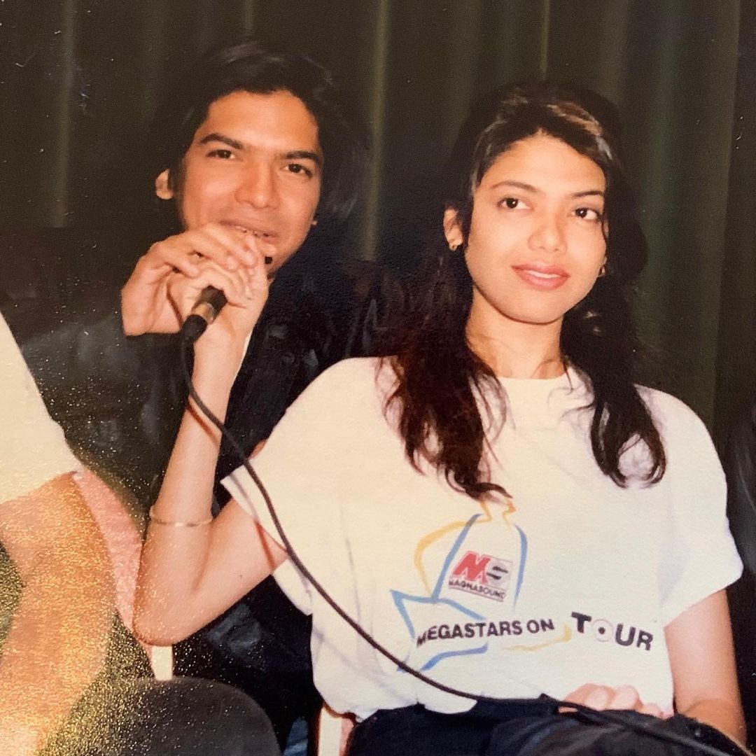 Shaan and sister Sagarika Mukerjee