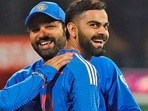 India's Virat Kohli along with captain Rohit Sharma during a match against Afghanistan(BCCI-X) India's Virat Kohli along with captain Rohit Sharma during a match against Afghanistan(BCCI-X)