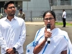 West Bengal chief minister and TMC chief Mamata Banerjee with the party's national general secretary Abhishek Banerjee.